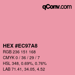 Color code: HEX #EC97A8 | qconv.com