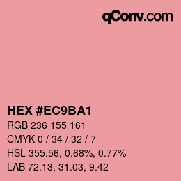 Color code: HEX #EC9BA1 | qconv.com