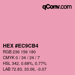 Color code: HEX #EC9CB4 | qconv.com