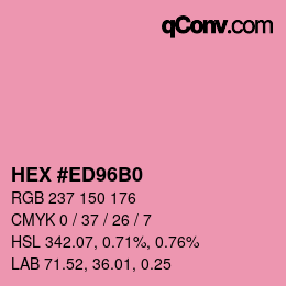 Color code: HEX #ED96B0 | qconv.com