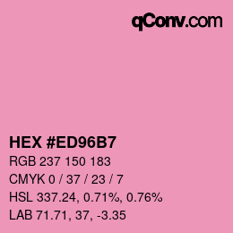 Color code: HEX #ED96B7 | qconv.com