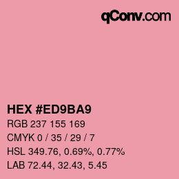 Color code: HEX #ED9BA9 | qconv.com