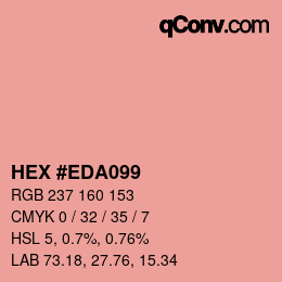 カラーコード: HEX #EDA099 | qconv.com