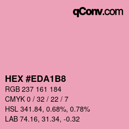 カラーコード: HEX #EDA1B8 | qconv.com