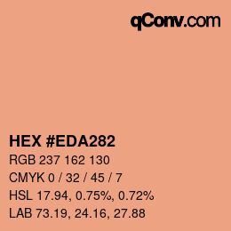 カラーコード: HEX #EDA282 | qconv.com