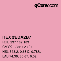 カラーコード: HEX #EDA2B7 | qconv.com
