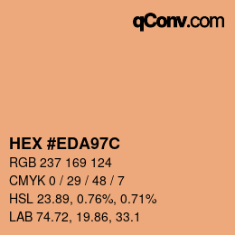 Farbcode: HEX #EDA97C | qconv.com