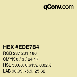 カラーコード: HEX #EDE7B4 | qconv.com