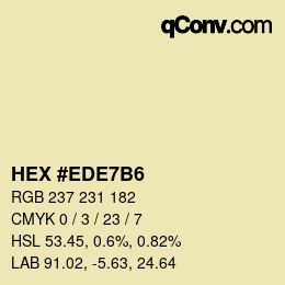 カラーコード: HEX #EDE7B6 | qconv.com