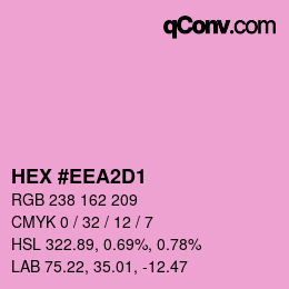 カラーコード: HEX #EEA2D1 | qconv.com
