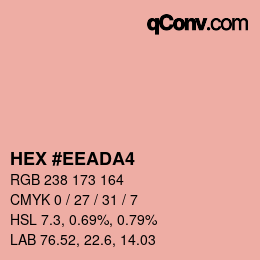 Color code: HEX #EEADA4 | qconv.com