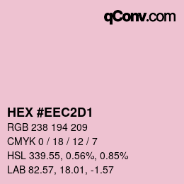 カラーコード: HEX #EEC2D1 | qconv.com