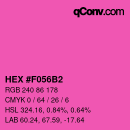 Color code: HEX #F056B2 | qconv.com