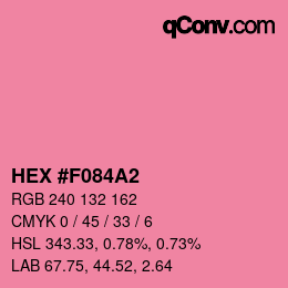 Color code: HEX #F084A2 | qconv.com