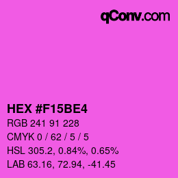 Color code: HEX #F15BE4 | qconv.com