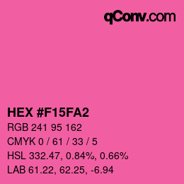 Color code: HEX #F15FA2 | qconv.com