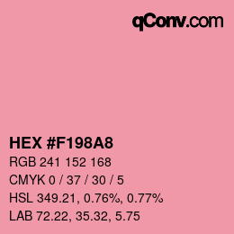 Color code: HEX #F198A8 | qconv.com