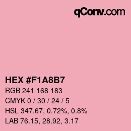 Color code: HEX #F1A8B7 | qconv.com