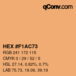 Color code: HEX #F1AC73 | qconv.com