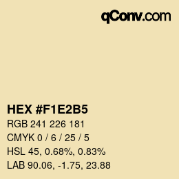 カラーコード: HEX #F1E2B5 | qconv.com