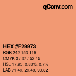 Color code: HEX #F29973 | qconv.com