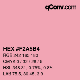 カラーコード: HEX #F2A5B4 | qconv.com