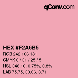 カラーコード: HEX #F2A6B5 | qconv.com