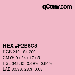 Color code: HEX #F2B8C8 | qconv.com