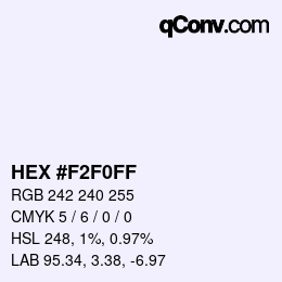 Color code: HEX #F2F0FF | qconv.com