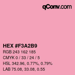 Color code: HEX #F3A2B9 | qconv.com