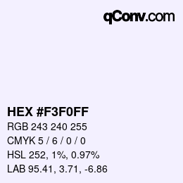 Color code: HEX #F3F0FF | qconv.com