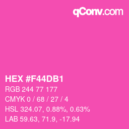 Color code: HEX #F44DB1 | qconv.com