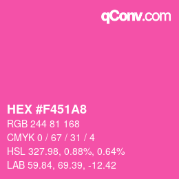 Color code: HEX #F451A8 | qconv.com