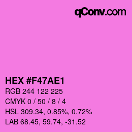 Color code: HEX #F47AE1 | qconv.com