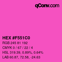 Color code: HEX #F551C0 | qconv.com