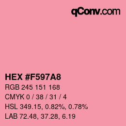 Color code: HEX #F597A8 | qconv.com