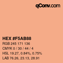 Color code: HEX #F5AB88 | qconv.com
