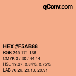 Color code: HEX #F5AB88 | qconv.com