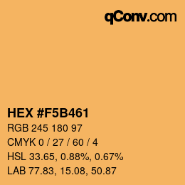 Color code: HEX #F5B461 | qconv.com