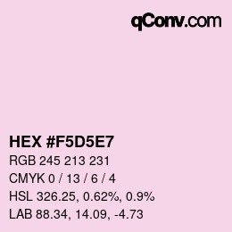 Color code: HEX #F5D5E7 | qconv.com