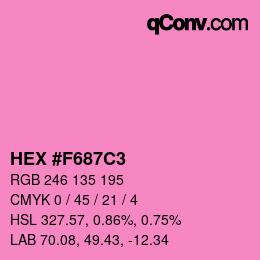 Color code: HEX #F687C3 | qconv.com