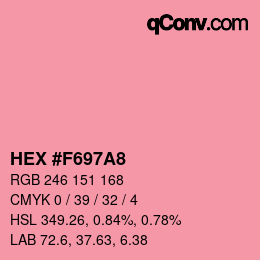 Color code: HEX #F697A8 | qconv.com