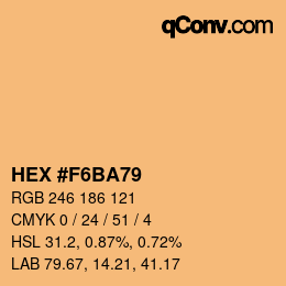 Color code: HEX #F6BA79 | qconv.com