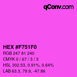 Color code: HEX #F751F0 | qconv.com