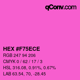 Color code: HEX #F75ECE | qconv.com