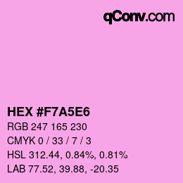 Color code: HEX #F7A5E6 | qconv.com