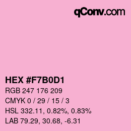 カラーコード: HEX #F7B0D1 | qconv.com