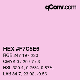 Color code: HEX #F7C5E6 | qconv.com