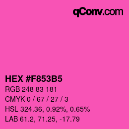Color code: HEX #F853B5 | qconv.com