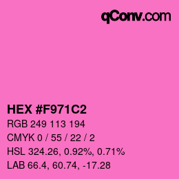 Color code: HEX #F971C2 | qconv.com